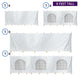 15' x 30' High Peak Frame Sidewall Kit with 8' Walls, Hook/Loop, and Clip Connections
