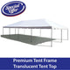 20' x 40' West Coast Frame Tent, Premium Frame Translucent Top