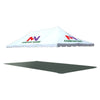 Image of 20' x 40' Premium Pole Party Tent Top - Custom
