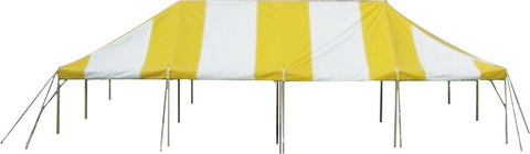 20' x 40' Premium Canopy Pole Party Tent - Yellow and White