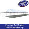 Image of 20' x 60' West Coast Frame Tent, Premium Frame Translucent Top
