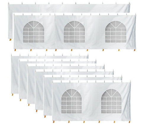 20' x 70' Party & Canopy Tent Premium Blockout Sidewall Kit