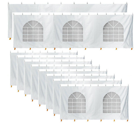20' x 90' Party & Canopy Tent Premium Blockout Sidewall Kit