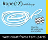 Image of 3/8" x 12' Rope with Loop