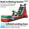 Image of Save on Commercial 22' Tropical Red Marble Inflatable Water Slide with Blower