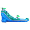 Image of 22' Tropical Blue Marble Inflatable Water Slide with Blower