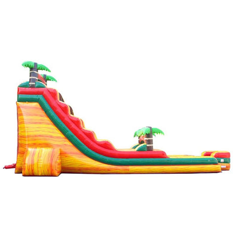 22' Tropical Fire Marble Inflatable Water Slide with Blower