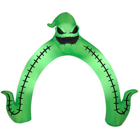 10' Jack Skellington and Oogie Boogie Archway w/ Pumpkins by Gemmy Inflatables