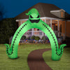 Image of 10' Jack Skellington and Oogie Boogie Archway w/ Pumpkins by Gemmy Inflatables