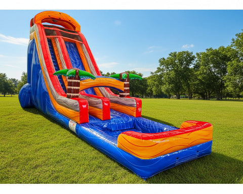 22' Tropical Inflatable Water Slide WS8622-T