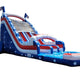 22 Foot Patriotic Double Lane Water Slide