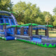 22'H Double Bay Water Slide With Slip & Slide Pool by Happy Jump