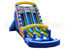 22ft Double Lane Water Slide in Primary Colors - WS4152