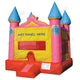 Pink Castle Inflatable Bounce House by Jingo Jump