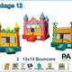 Package 12 Inflatable Bounce House by Jingo Jump