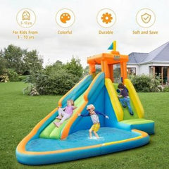 Inflatable Water Slide Kids Bounce House Castle by Costway
