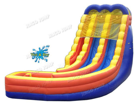 24 FT 2 Lane Curve Wet-Dry Slide