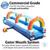 Image of 25' Blue Marble Inflatable Splash and Ride Waterslide with Blower