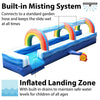 Image of 25' Blue Marble Inflatable Splash and Ride Waterslide with Blower