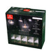 Monaco 25-Foot String Light Set with 25 G40 Incandescent Bulbs with Black Cord for Indoor & Outdoor Use