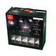 Monaco 25-Foot String Light Set with 25 G40 Incandescent Bulbs with Black Cord for Indoor & Outdoor Use