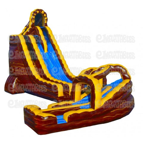 27'H Gold Rush Twist with Landing by eInflatables