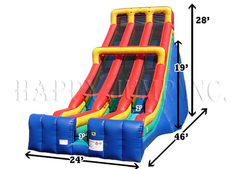 Buy 28 Foot Double Lane Inflatable Slide SL3170