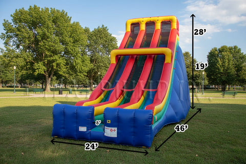 Buy 28 Foot Double Lane Inflatable Slide SL3170