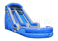 18 Foot Blue Volcano Water Slide - WS8618
