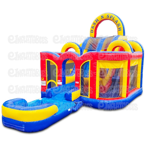 17'H Dash N Splash Wet / Dry Course with Landing by eInflatables