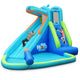 Inflatable Water Pool with Splash and Slide without Blower by Costway