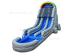 Image of 22'H Double Lane Marble Gray Water Slide by Bouncer Depot
