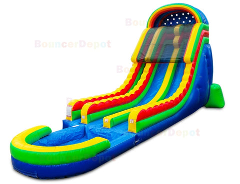 22'H Tropical Wave Water Slide by Bouncer Depot