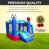 Image of 7.2'H Backyard Kids Sports Arena Inflatable Bounce House with Soccer Goal
