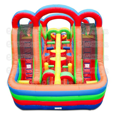 16'H Inflatable Obstacle Course 1 Piece Mini Turbo Rush Castle by eInflatables