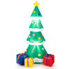 Image of 6'H Inflatable Christmas Tree with 3 Gift Wrapped Boxes by Costway