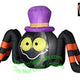 4' Gemmy Airblown Inflatable Spider Wearing Purple Top Hat