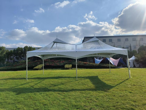 15' x 30' Premium High Peak Frame Canopy Tent - Clear