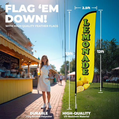 Lemonade Feather Flag