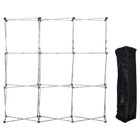 Custom GeoMetrix Pop-Up Trade Show Booth Display - (3x3 - 7 Panel)