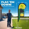 Image of Custom 3D Laser Cut Teardrop Banner Flag