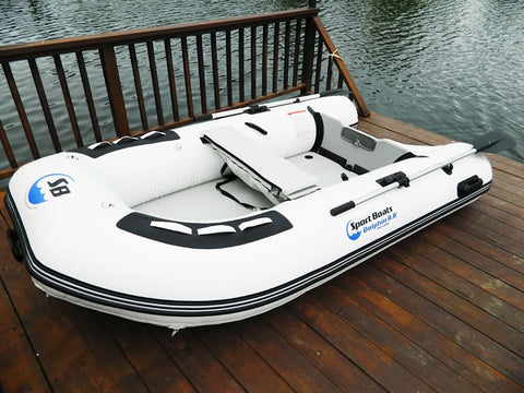 Dolphin 8.8' Inflatable Fishing Boat | EVA Teak Deck Air Floor