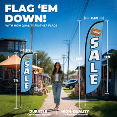 Yard Sale Feather Flag