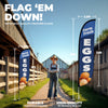 Image of Farm Fresh Eggs Feather Flag