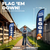 Image of Farm Fresh Eggs Feather Flag