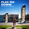 Image of Espresso Feather Flag