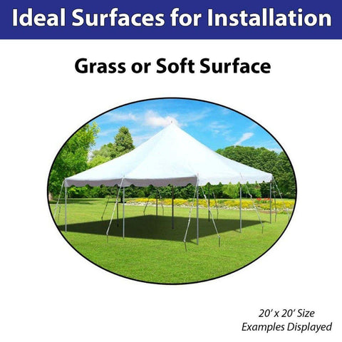 15' x 15' Weekender Standard Canopy Pole Tent - Red White and Blue