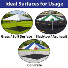 10' x 10' Weekender West Coast Frame Party Tent - Yellow