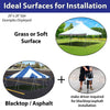 Image of 20' x 20' Weekender Pole Tent - Red White and Blue