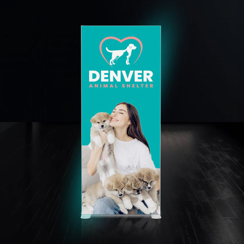 SEG Backlit Banner Stand Display